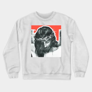 Suffering Christ with Crown of Thorns Crewneck Sweatshirt